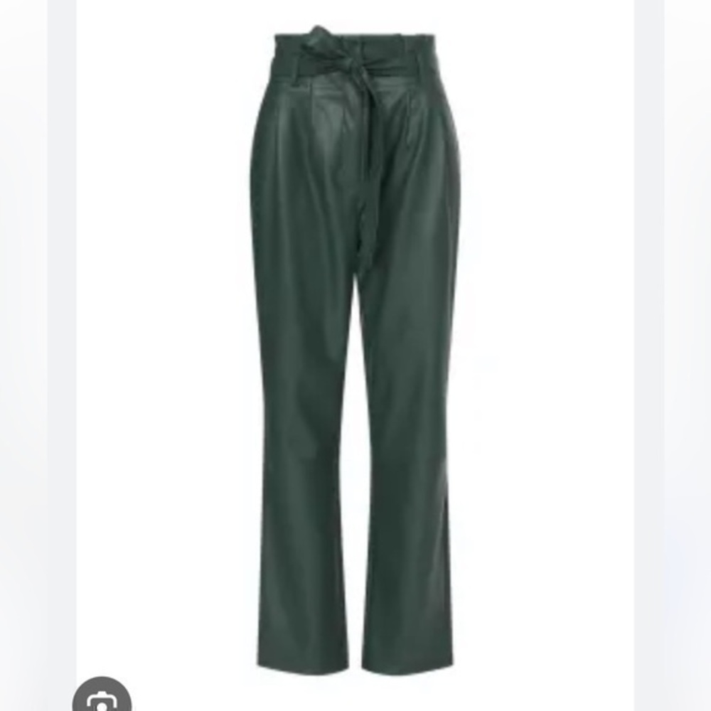 Love, Whit Green Faux Leather Pants Size 2
